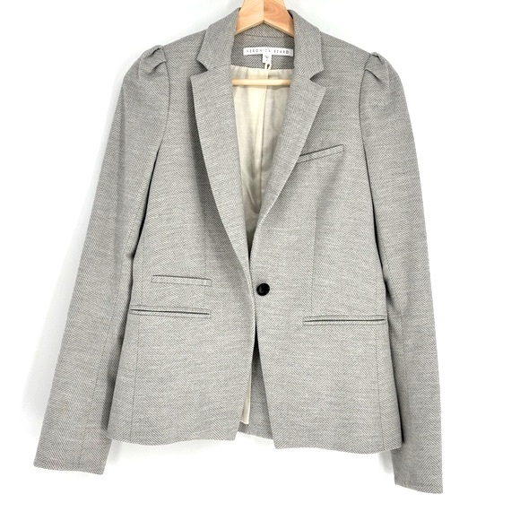 Veronica Beard Jackets & Blazers - Veronica Beard Bodega Herringbone one button puff sleeve Blazer Sz 2